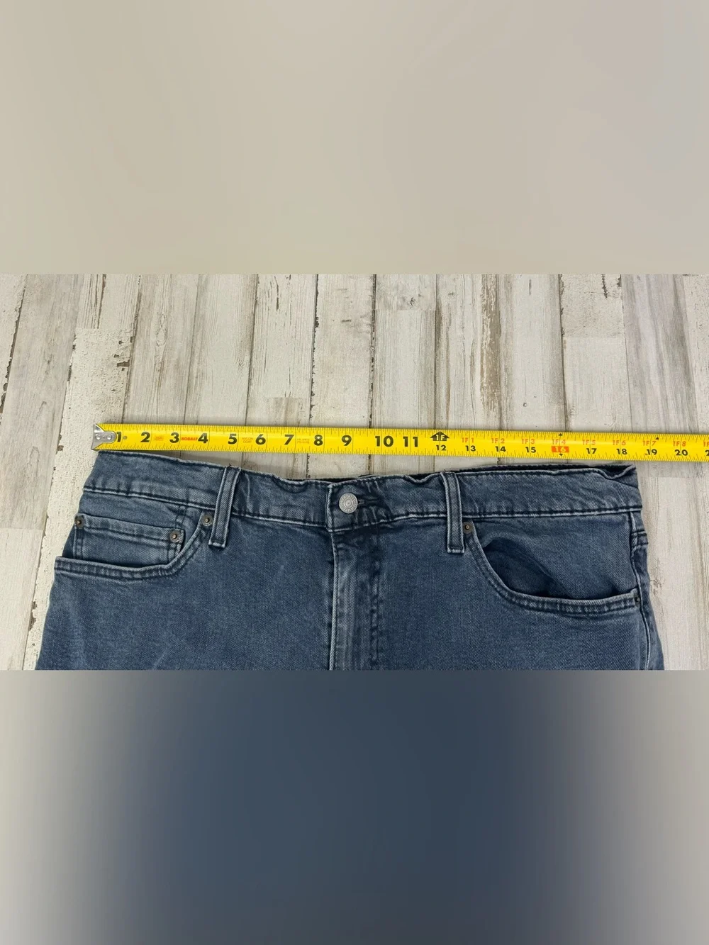 Vintage Levis 511 Pants Jeans Men 38x29 Denim Stretch Gray Straight